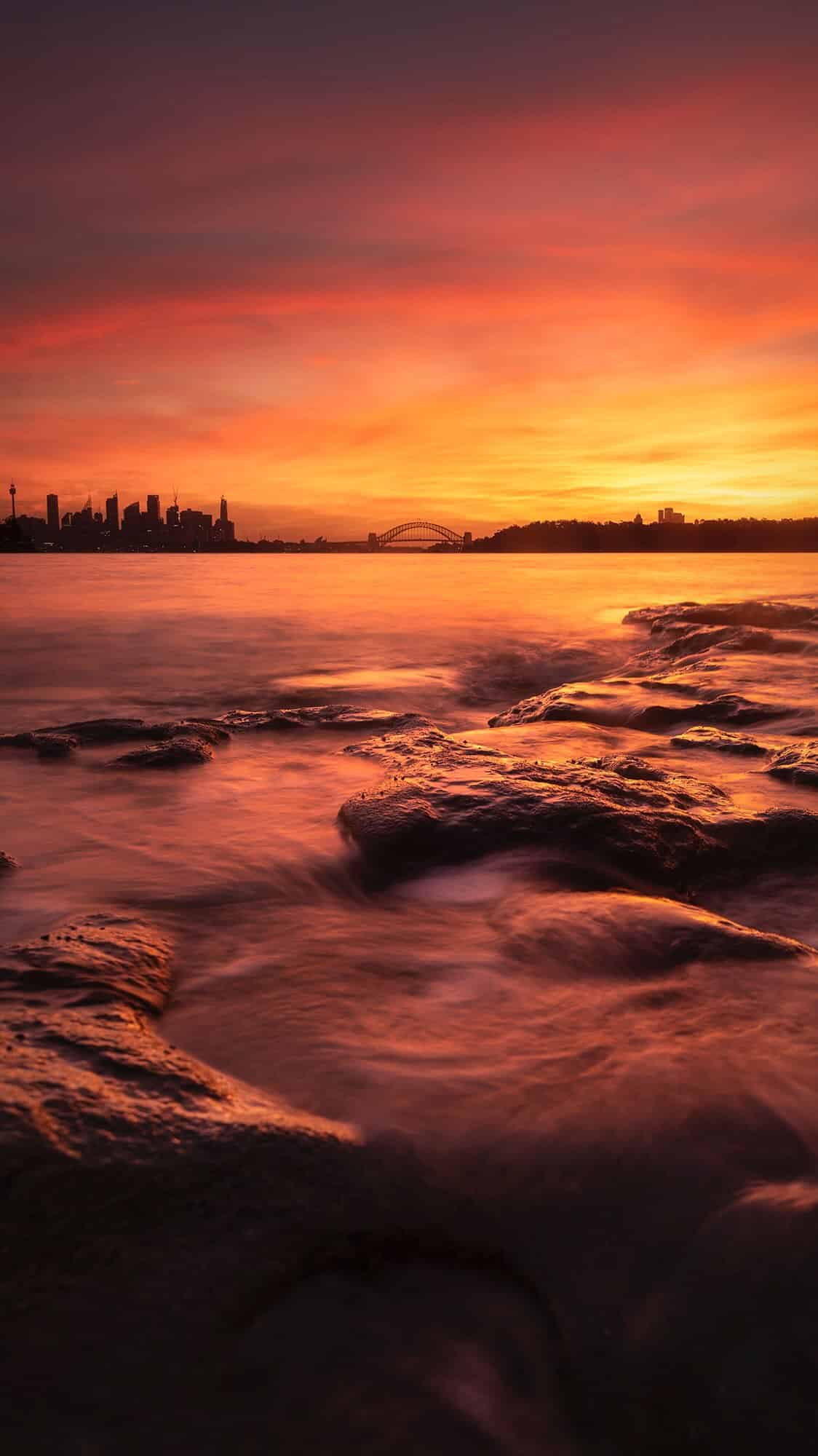 Golden sunset over the city 🌅