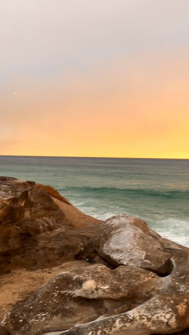 Ocean views as the sun goes down