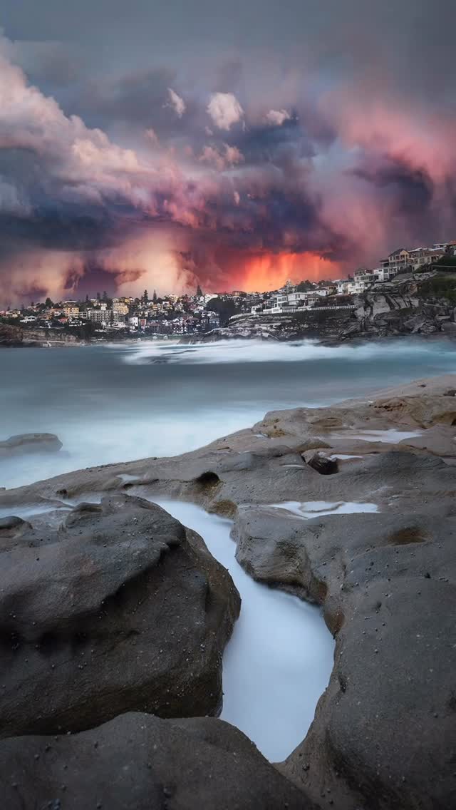 One of those wild evenings along the coast