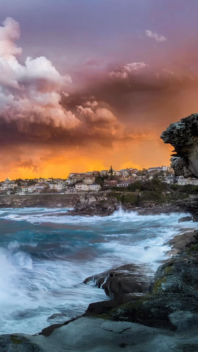 Another dramatic sunset along the coast