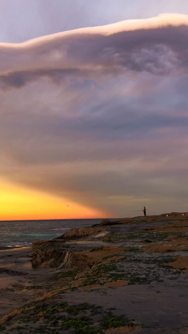 One of the craziest storm sunsets I’ve ever captured 🔥
