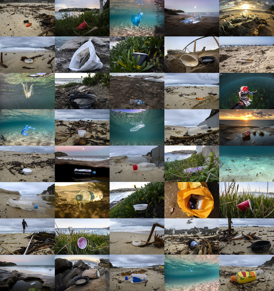 Our Ocean - Our Responsibility - Visual message about the impact of plastic pollution and the importance of ocean protection.