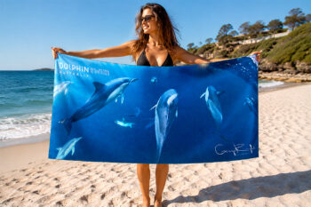 Premium sand-free beach towel featuring original fine art ocean photography.