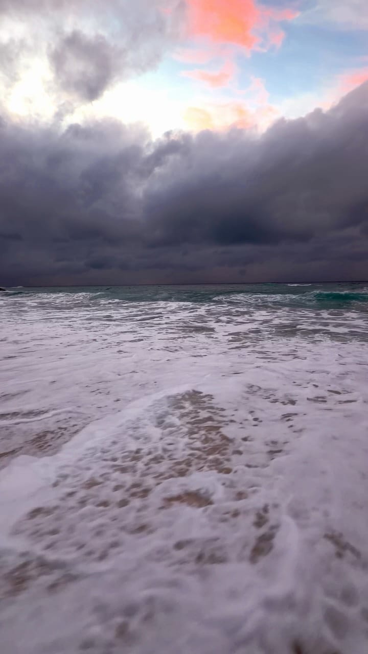 Letting the day start slowly, one wave at a time 🌊🤍