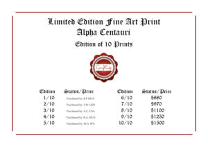 Limited Edition Ocean Art - Alpha Centauri