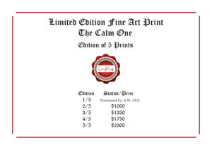 Limited Edition Ocean Art - The Calm One