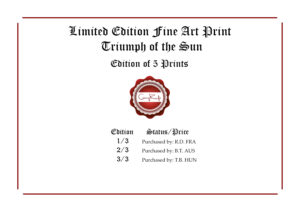 Limited Edition Ocean Art - Triumph of the Sun