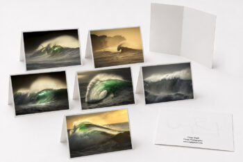 Ocean Waves Collection fine art greeting cards featuring powerful ocean waves photographed along the Australian coastline.