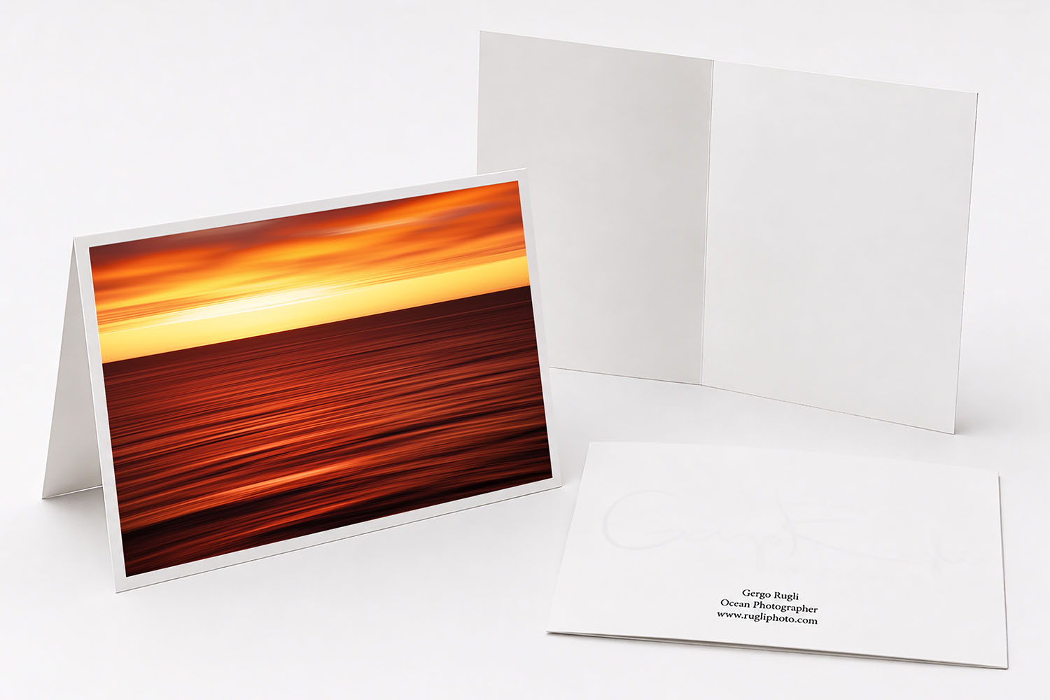 Bondi Beach sunrise fine art greeting card featuring original Sydney coastal photography.